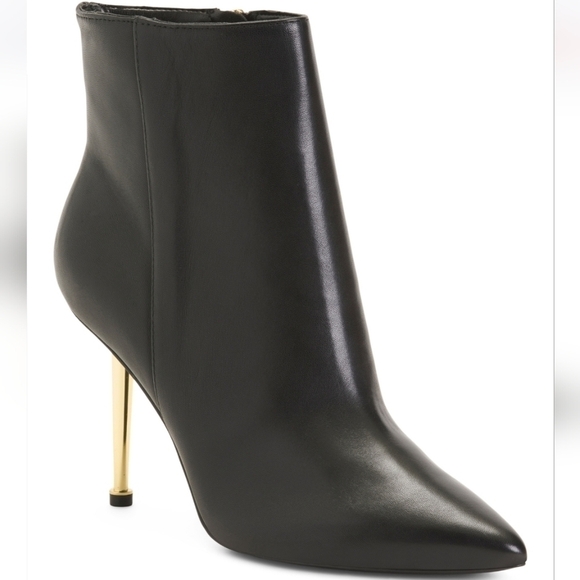 NINE West Leather High Heel Dress Booties - Picture 1 of 2